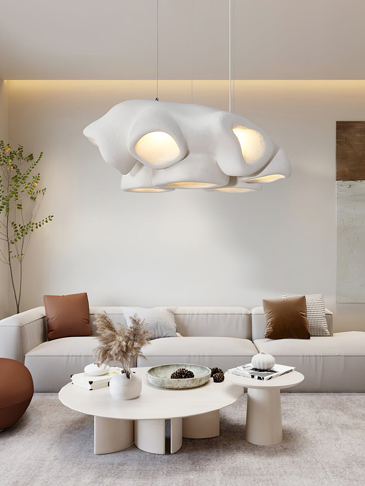 Harllyn Polystyrene Pendant Light-Moonnatur
