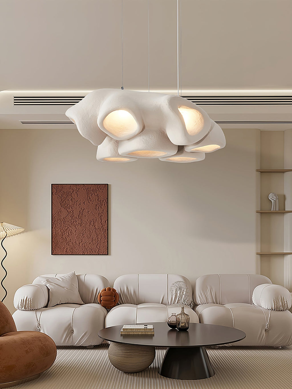 Harllyn Polystyrene Pendant Light-Moonnatur