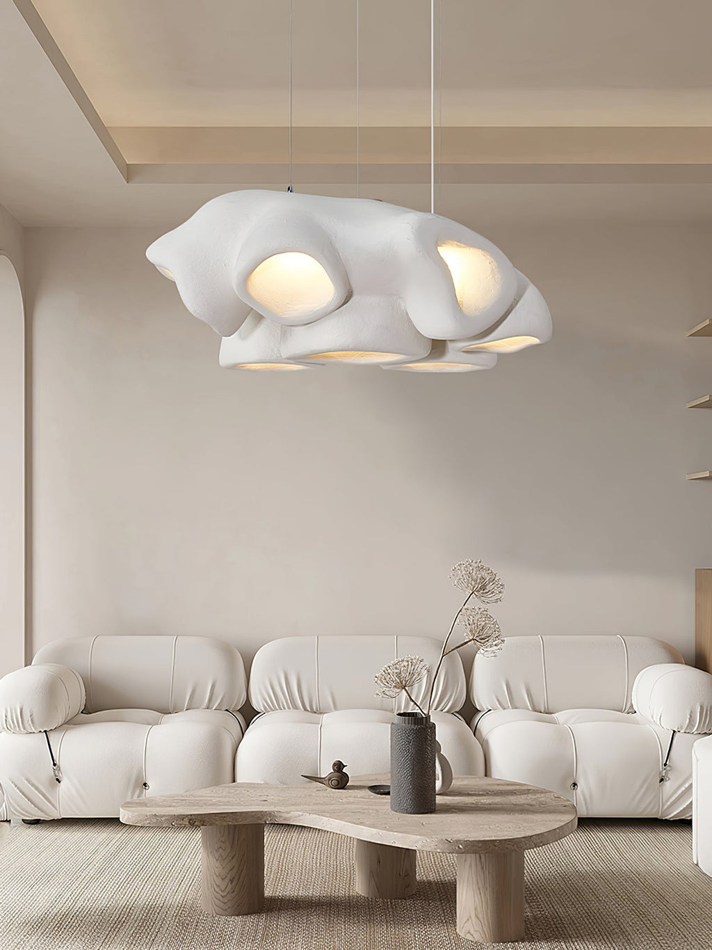 Harllyn Polystyrene Pendant Light-Moonnatur