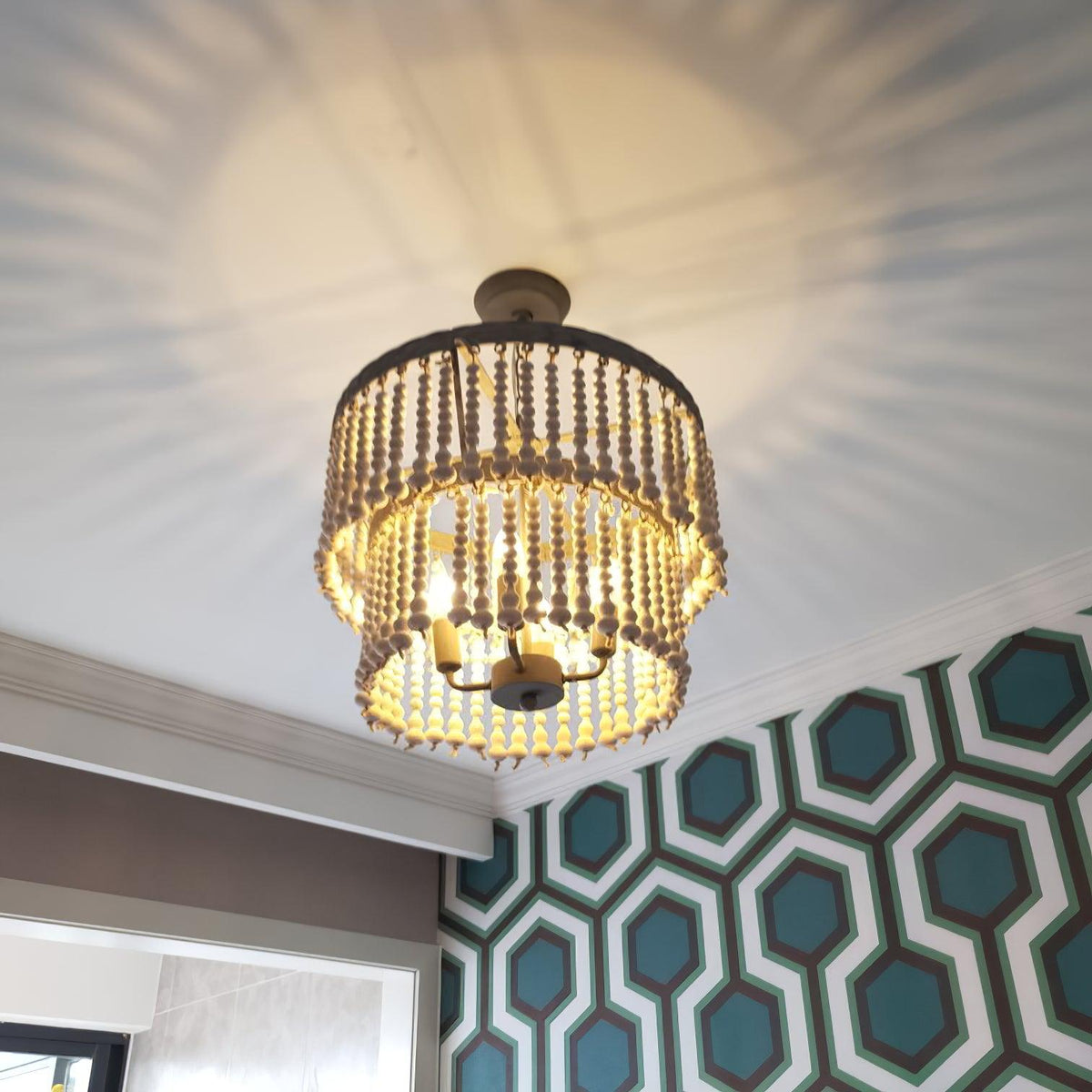 Wyrenella Wood Chandelier-Moonnatur