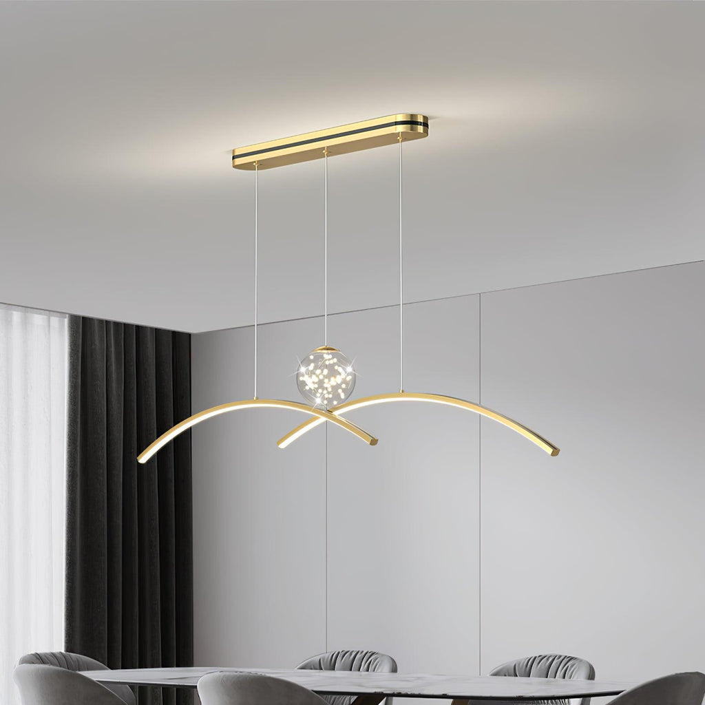 Dreneth Glass Pendant Light-Moonnatur