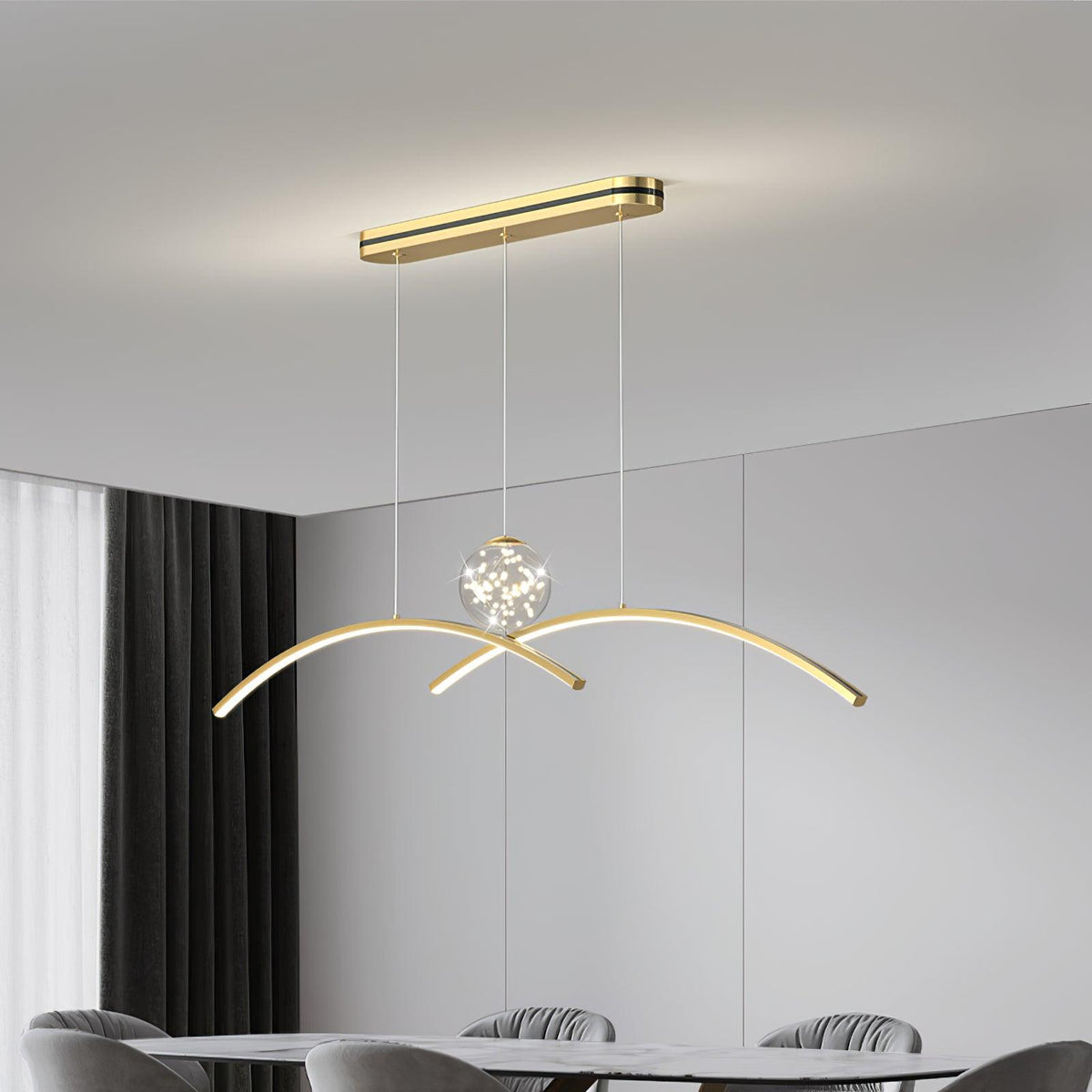 Dreneth Glass Pendant Light-Moonnatur