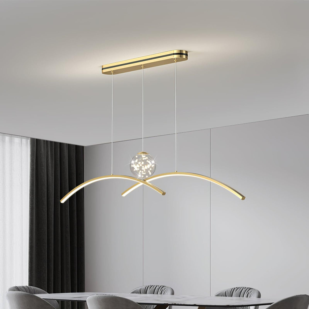 Dreneth Glass Pendant Light-Moonnatur