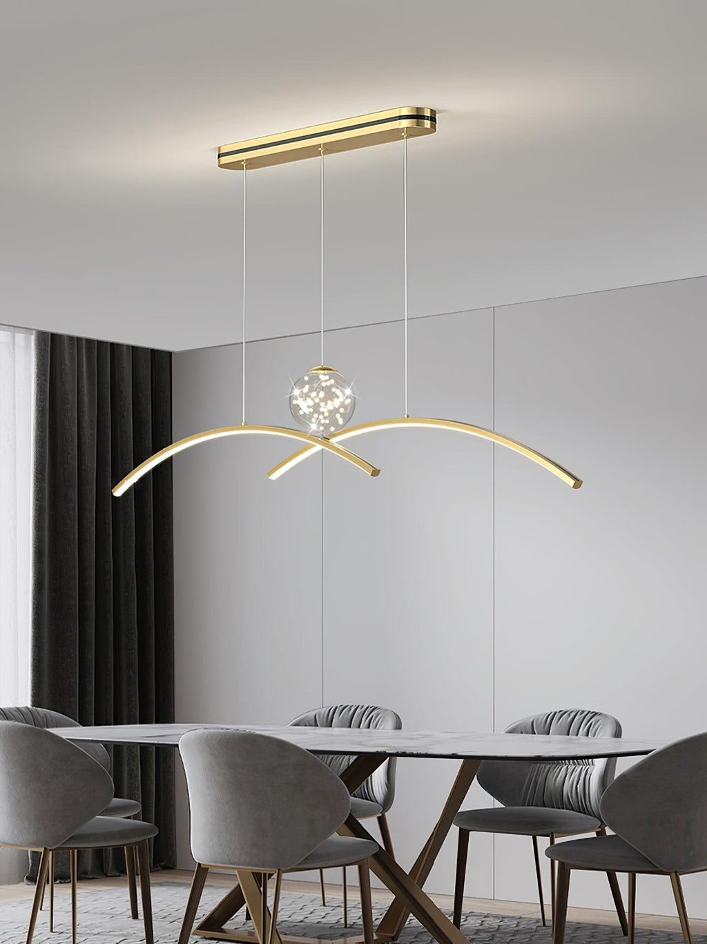 Dreneth Glass Pendant Light-Moonnatur