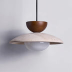 Corenis Travertine Pendant Light-Moonnatur