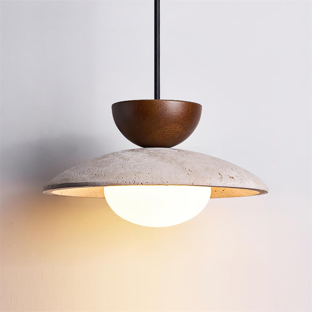 Fenrengrove Travertine Pendant Light-Moonnatur