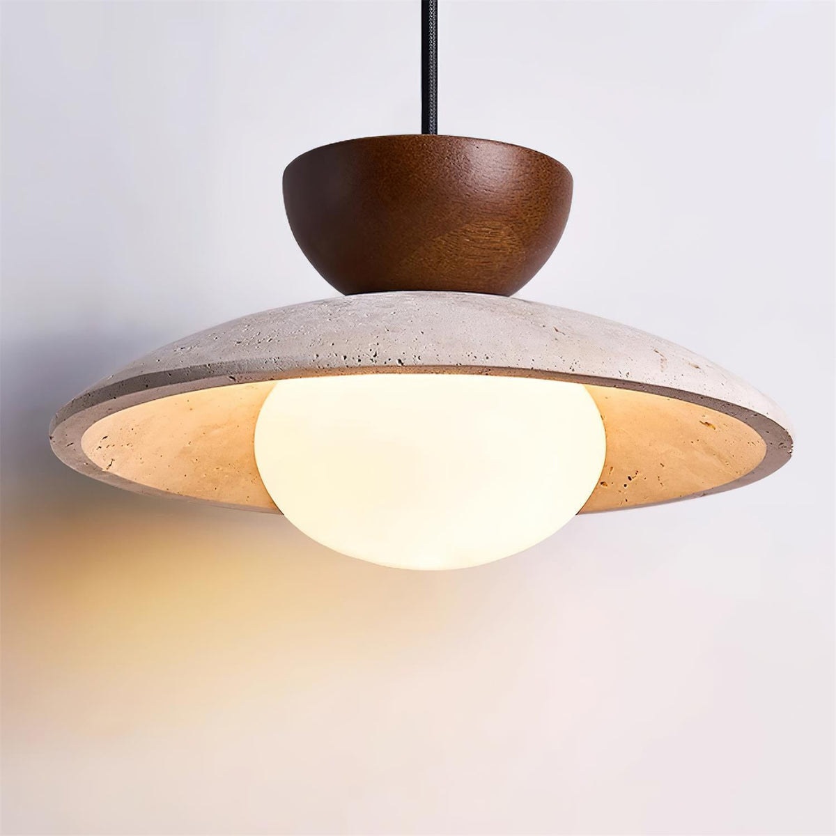 Fenrengrove Travertine Pendant Light-Moonnatur