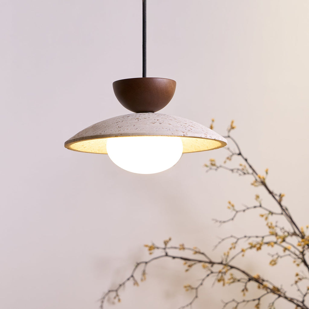 Corenis Travertine Pendant Light-Moonnatur