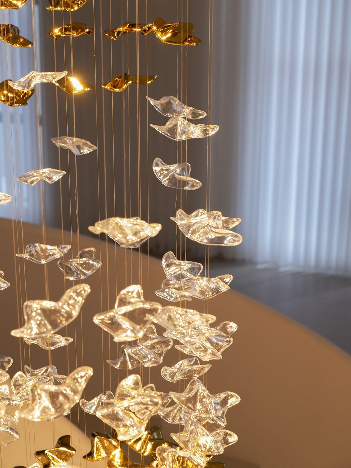 Osternia Glass Chandelier-Moonnatur