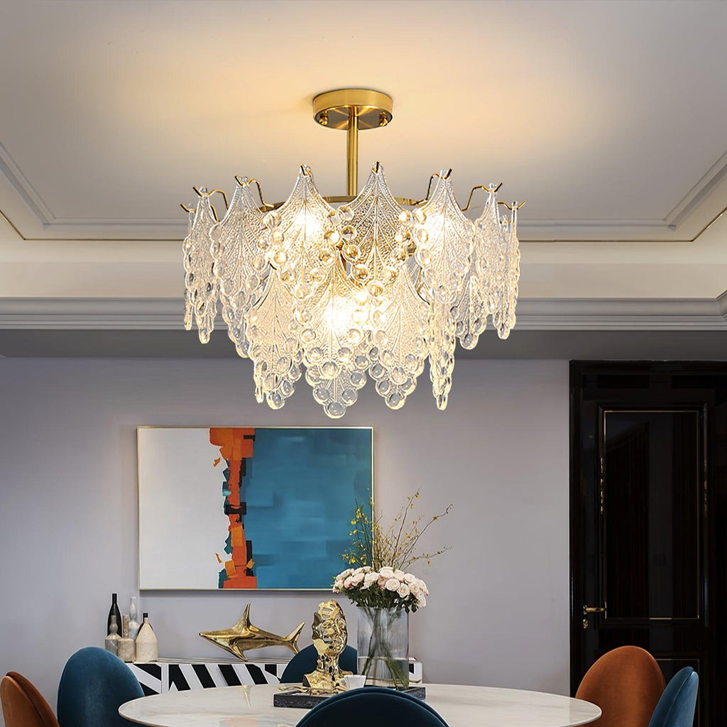 Selvenora Glass Chandelier-Moonnatur