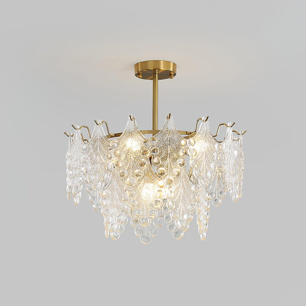 Selvenora Glass Chandelier-Moonnatur