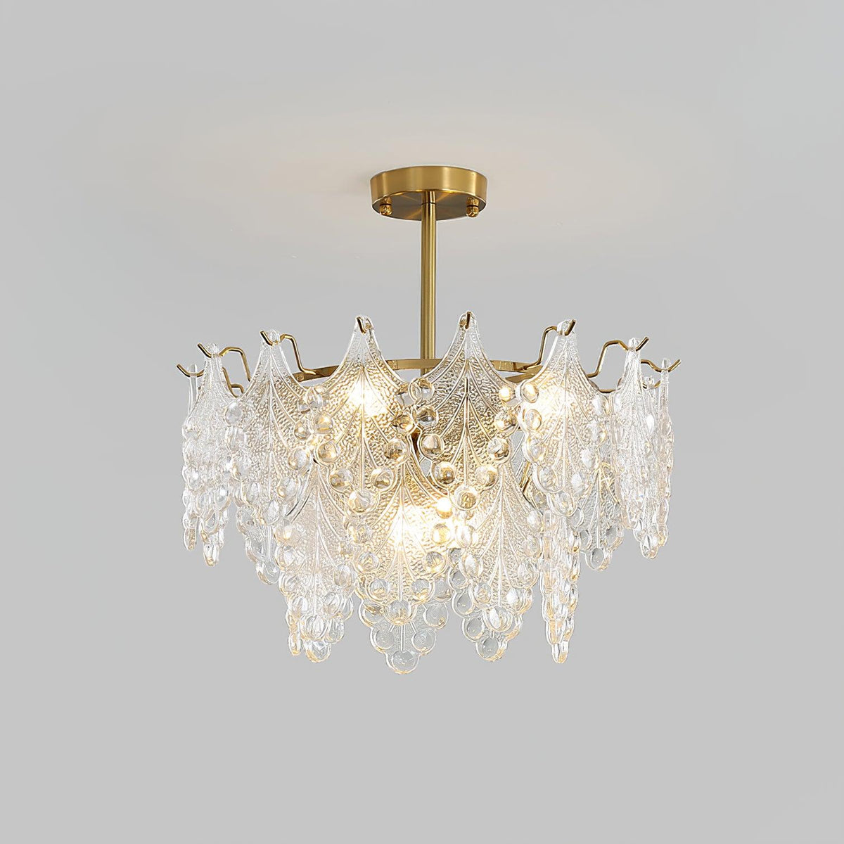 Selvenora Glass Chandelier-Moonnatur