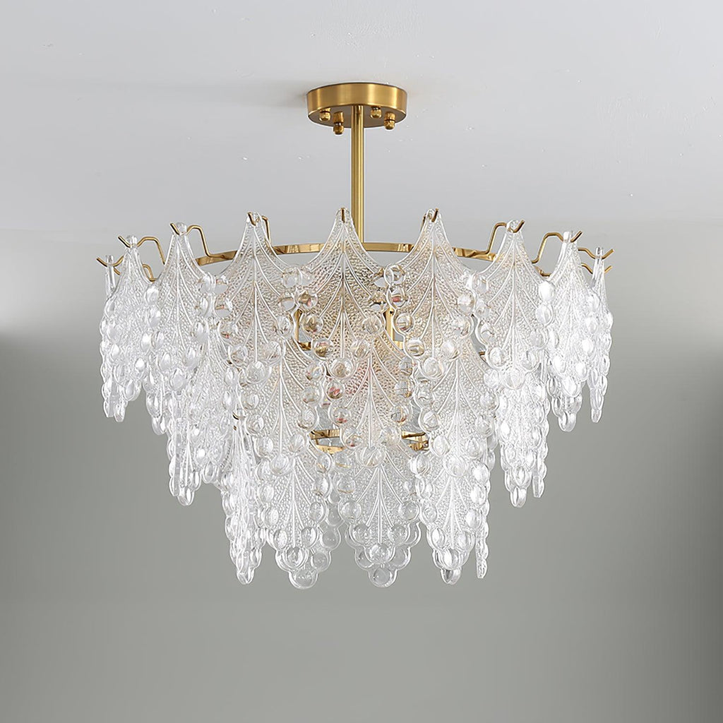 Selvenora Glass Chandelier-Moonnatur