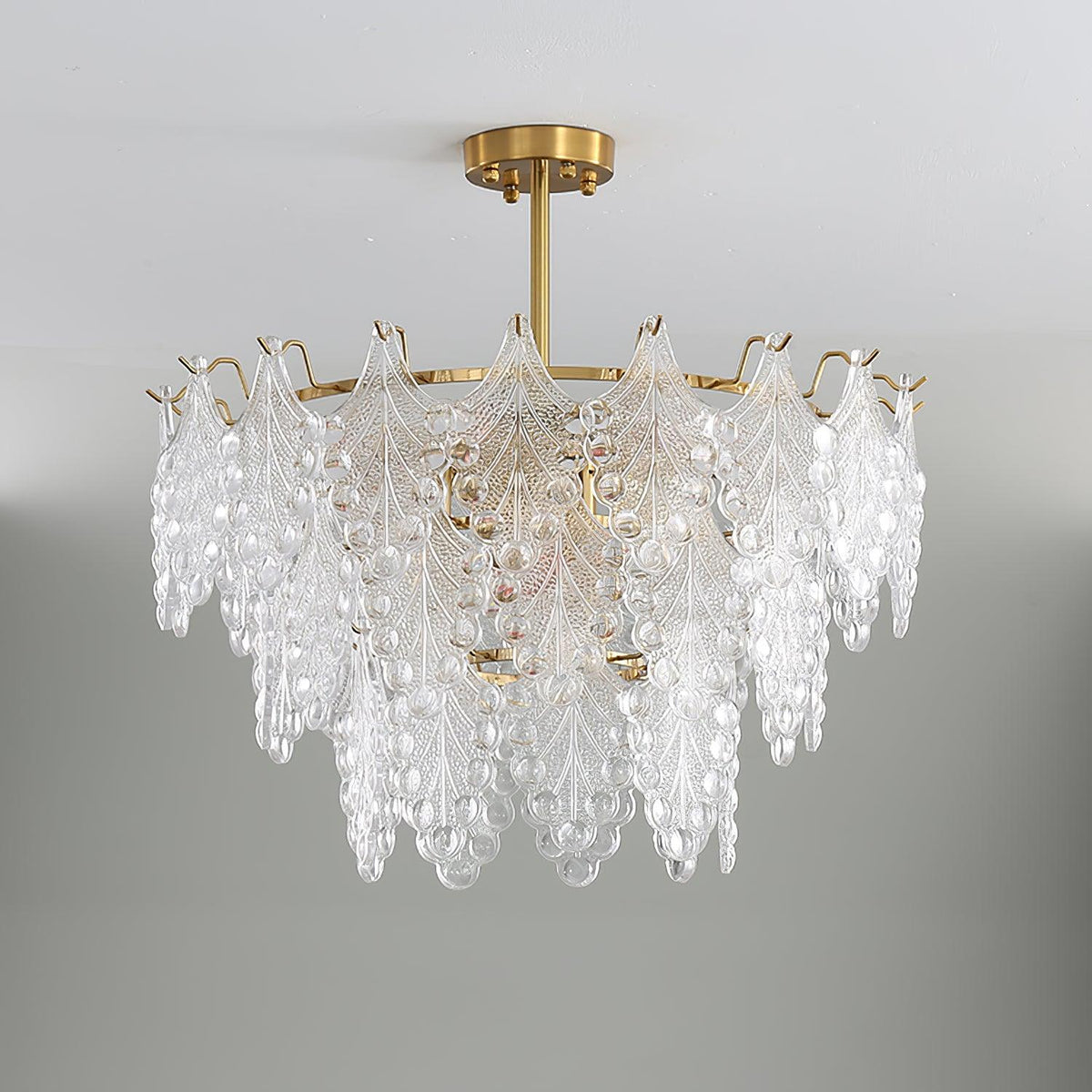 Selvenora Glass Chandelier-Moonnatur