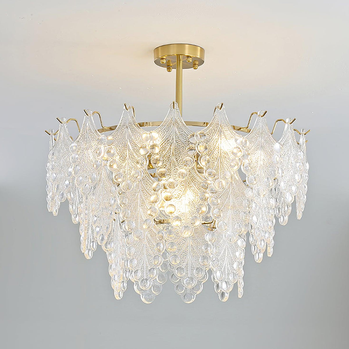 Selvenora Glass Chandelier-Moonnatur