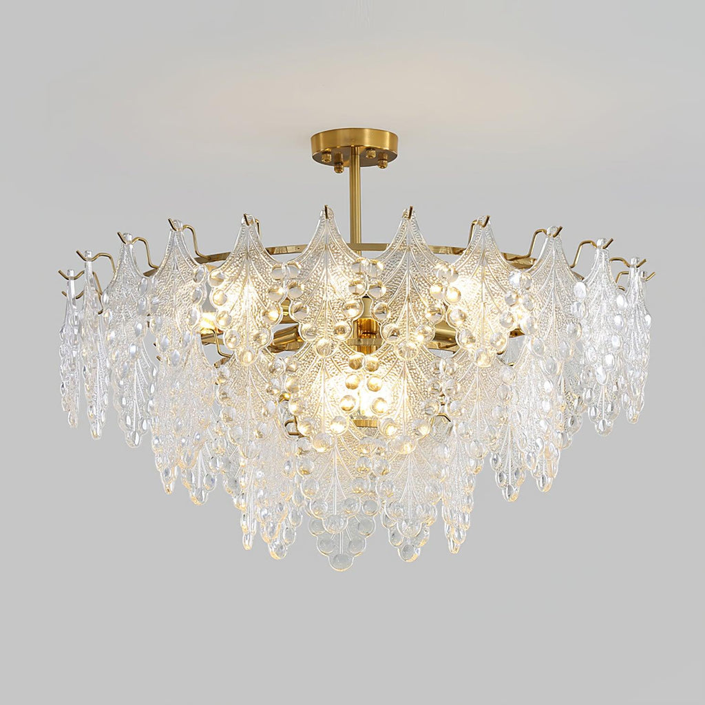 Selvenora Glass Chandelier-Moonnatur