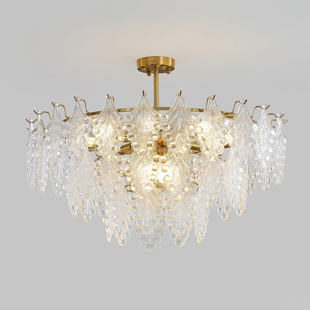Selvenora Glass Chandelier-Moonnatur