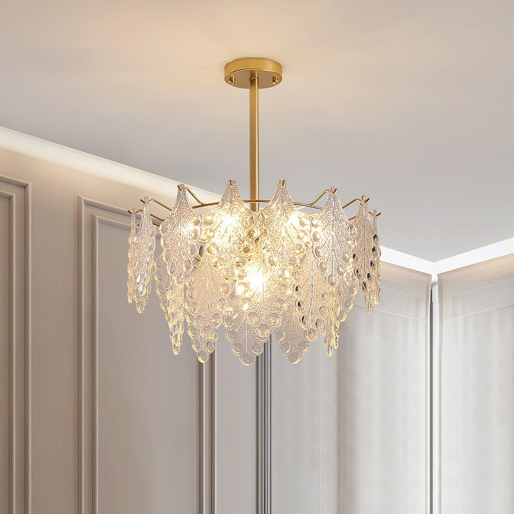 Selvenora Glass Chandelier-Moonnatur