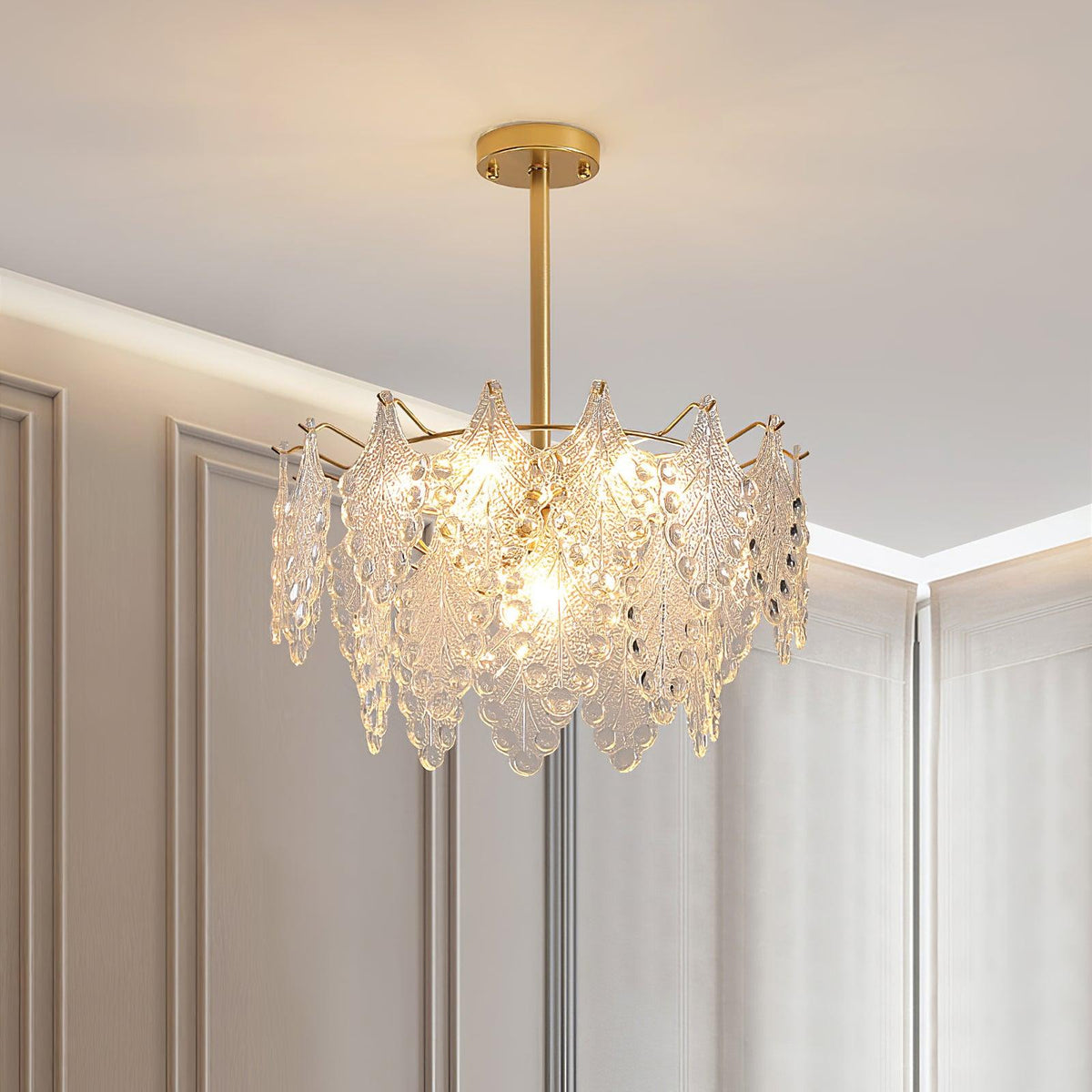 Selvenora Glass Chandelier-Moonnatur