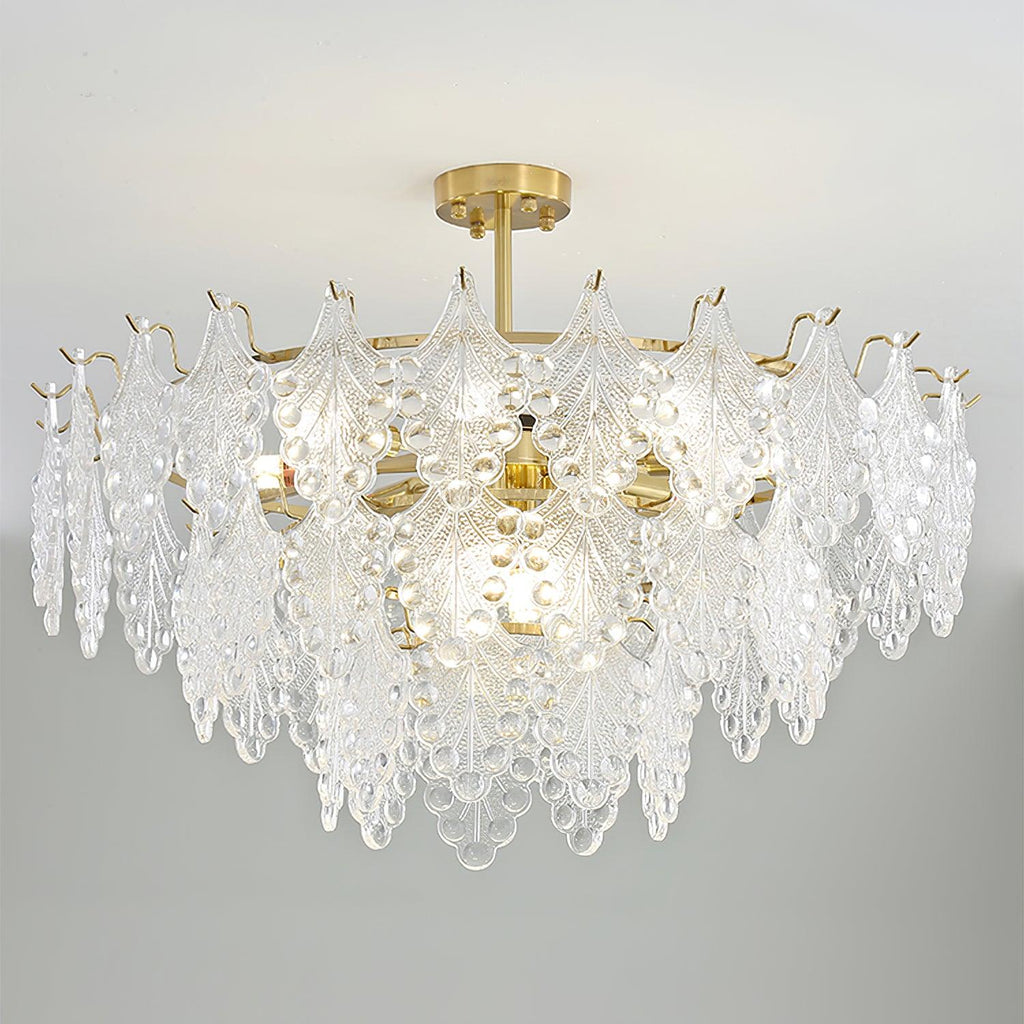 Selvenora Glass Chandelier-Moonnatur