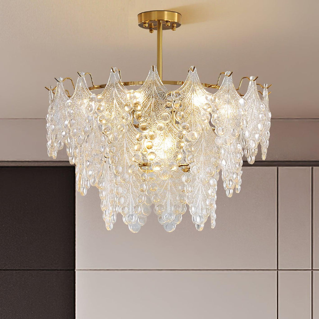 Selvenora Glass Chandelier-Moonnatur