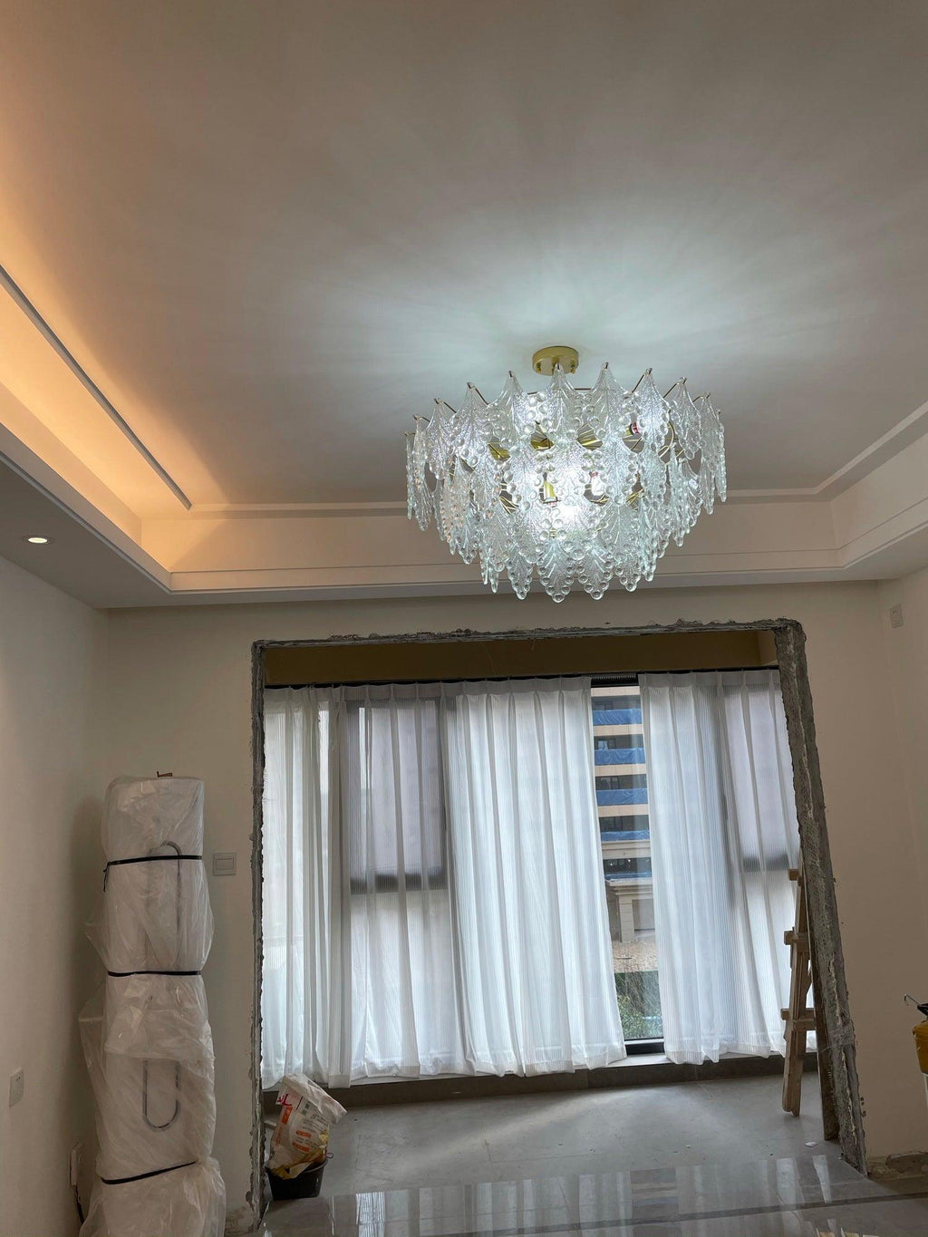 Selvenora Glass Chandelier-Moonnatur