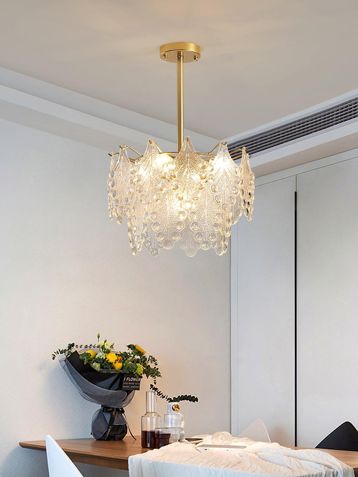 Selvenora Glass Chandelier-Moonnatur