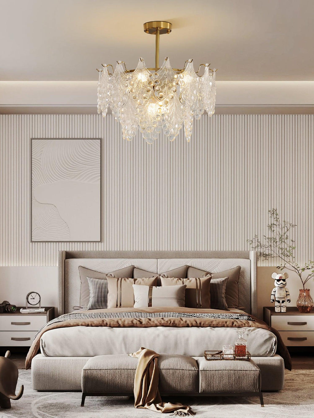 Selvenora Glass Chandelier-Moonnatur