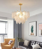 Selvenora Glass Chandelier-Moonnatur