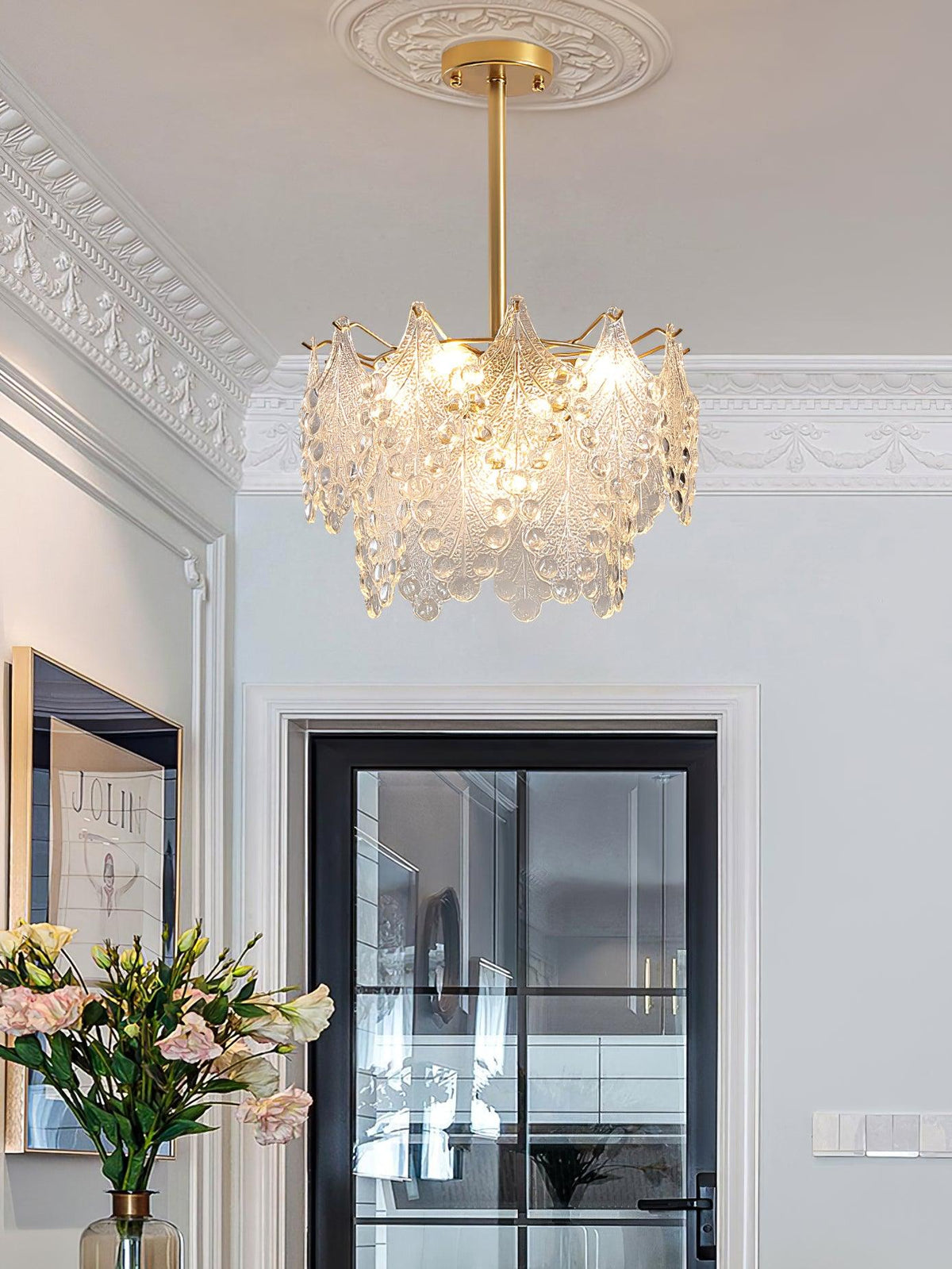 Selvenora Glass Chandelier-Moonnatur