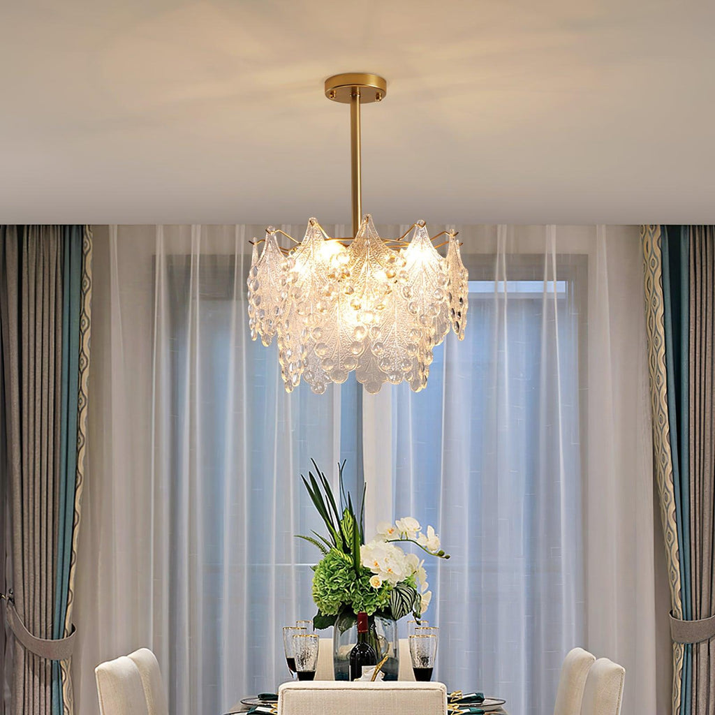 Selvenora Glass Chandelier-Moonnatur