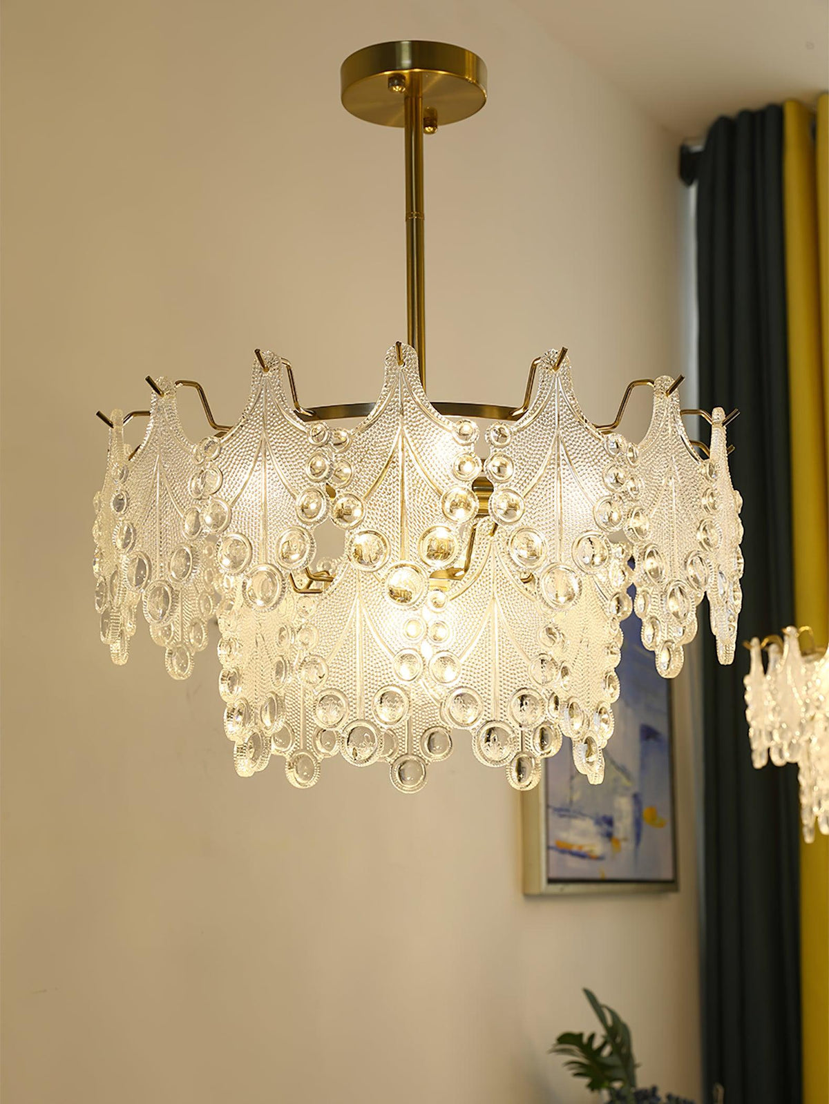 Selvenora Glass Chandelier-Moonnatur