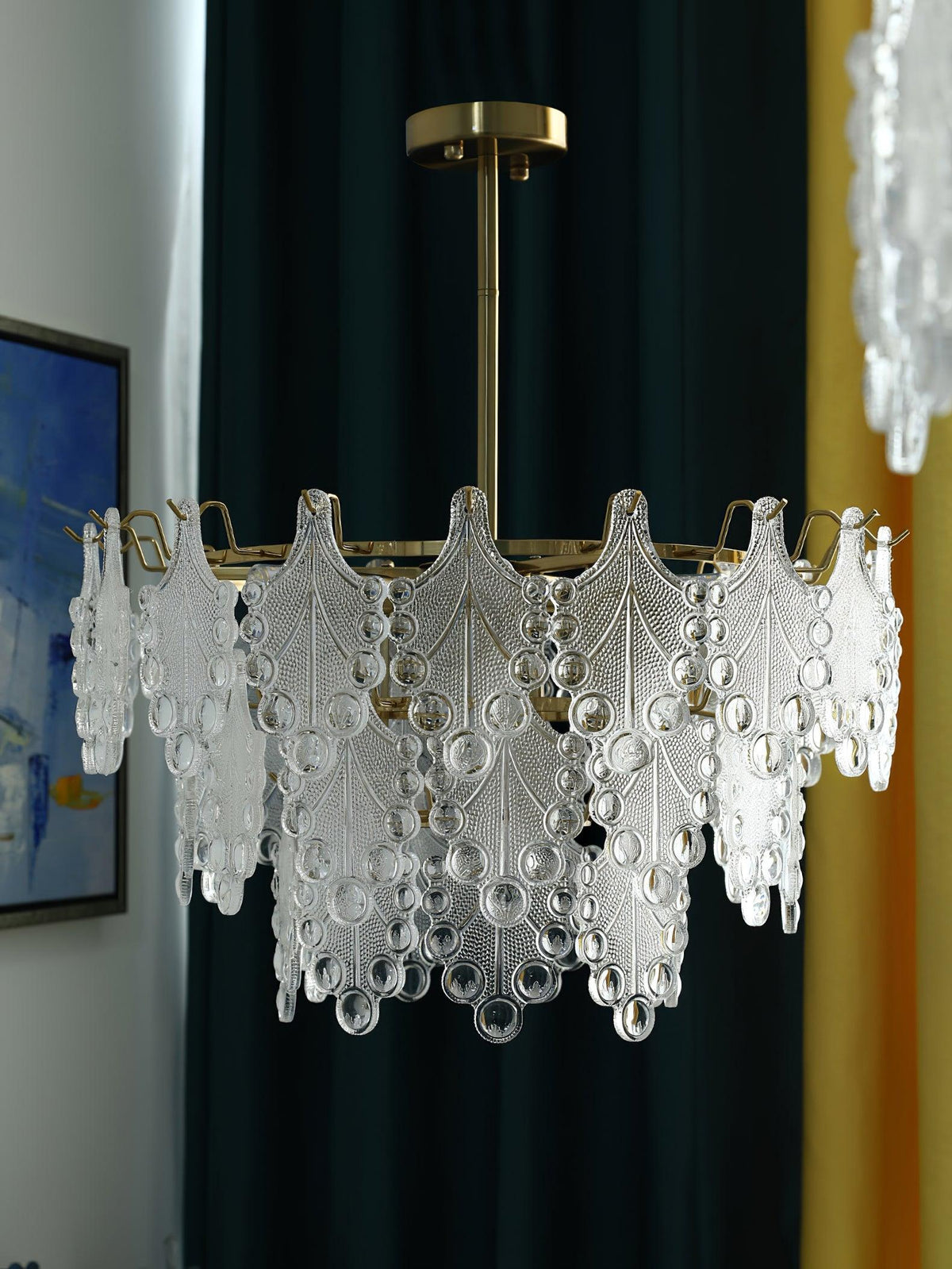 Selvenora Glass Chandelier-Moonnatur