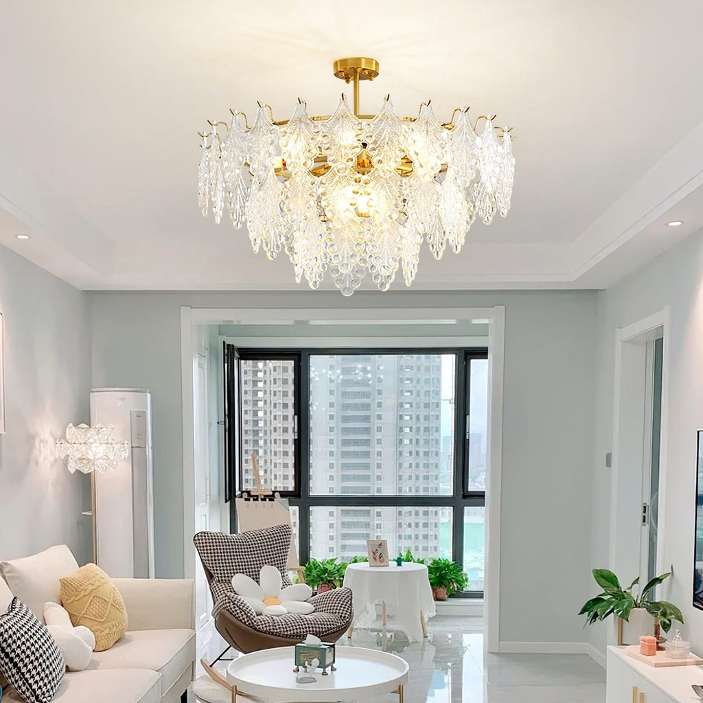 Selvenora Glass Chandelier-Moonnatur
