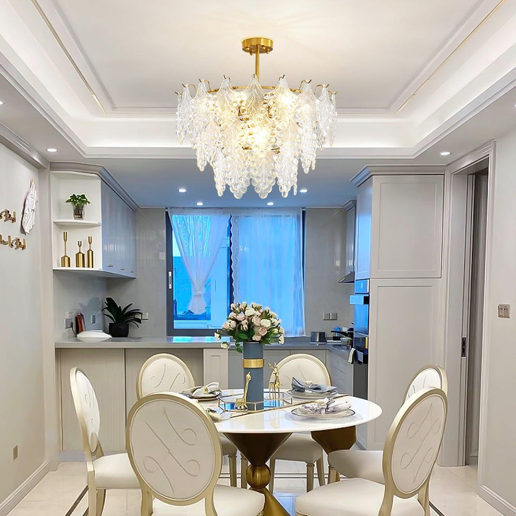 Selvenora Glass Chandelier-Moonnatur