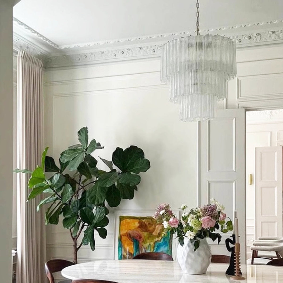 Brenelhill Glass Chandelier-Moonnatur