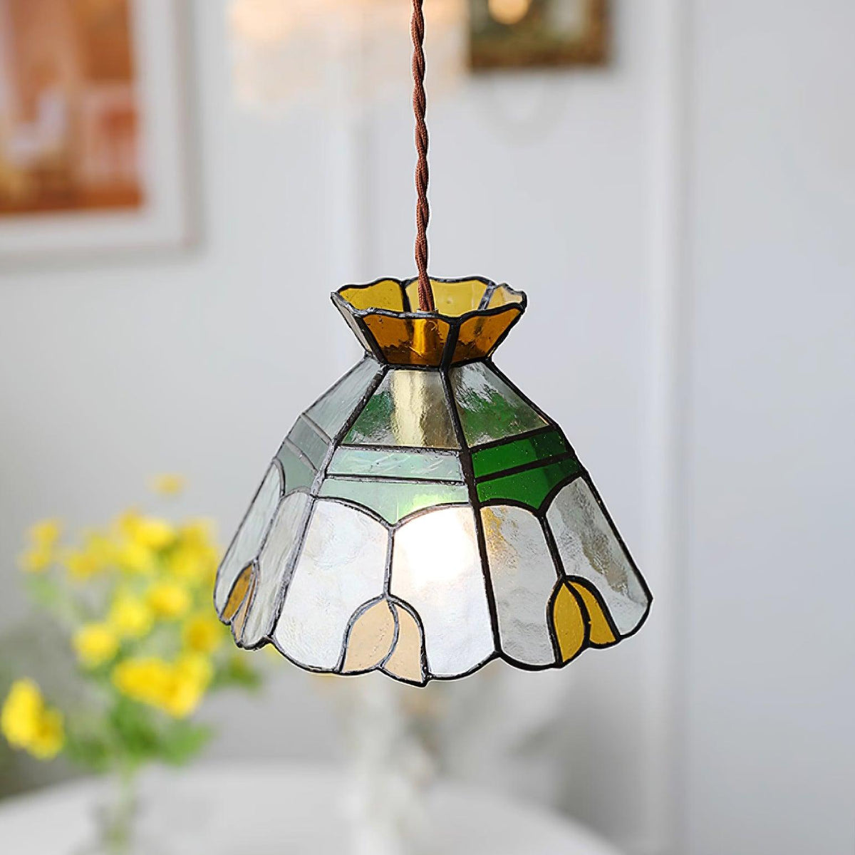 Quenelelis Glass Pendant Light-Moonnatur