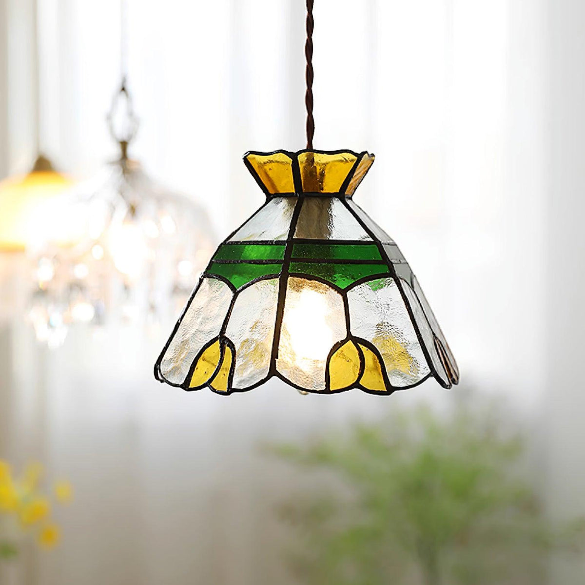 Quenelelis Glass Pendant Light-Moonnatur