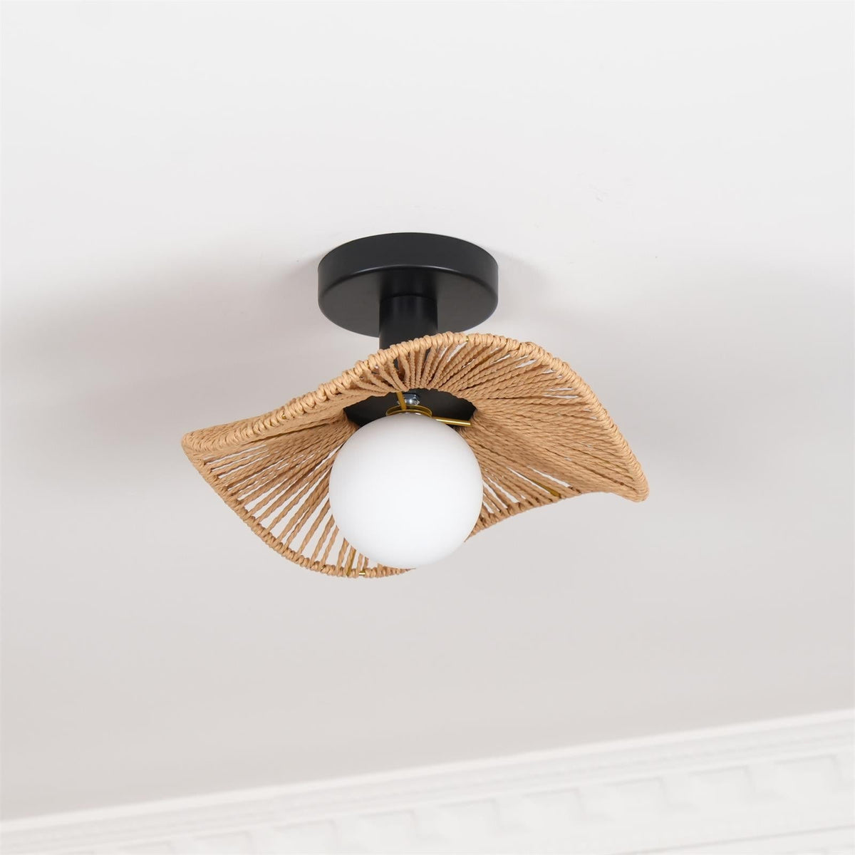 Selvenmere Hemp Rope Ceiling Light-Moonnatur