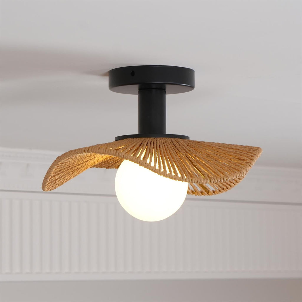 Selvenmere Hemp Rope Ceiling Light-Moonnatur