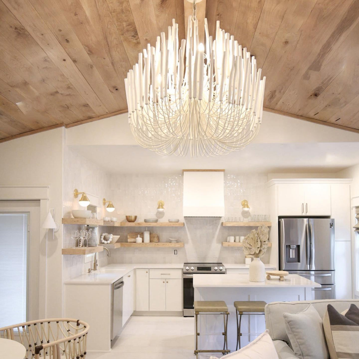 Jardenoria Wood Chandelier-Moonnatur