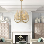 Jardenoria Wood Chandelier-Moonnatur
