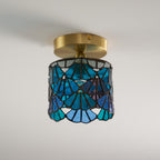 Beldenrose Glass Ceiling Light-Moonnatur