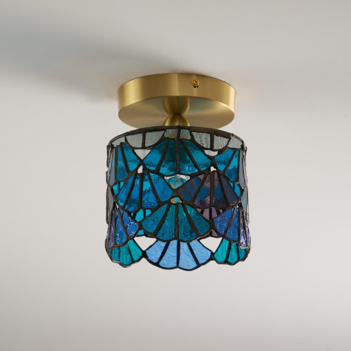 Beldenrose Glass Ceiling Light-Moonnatur