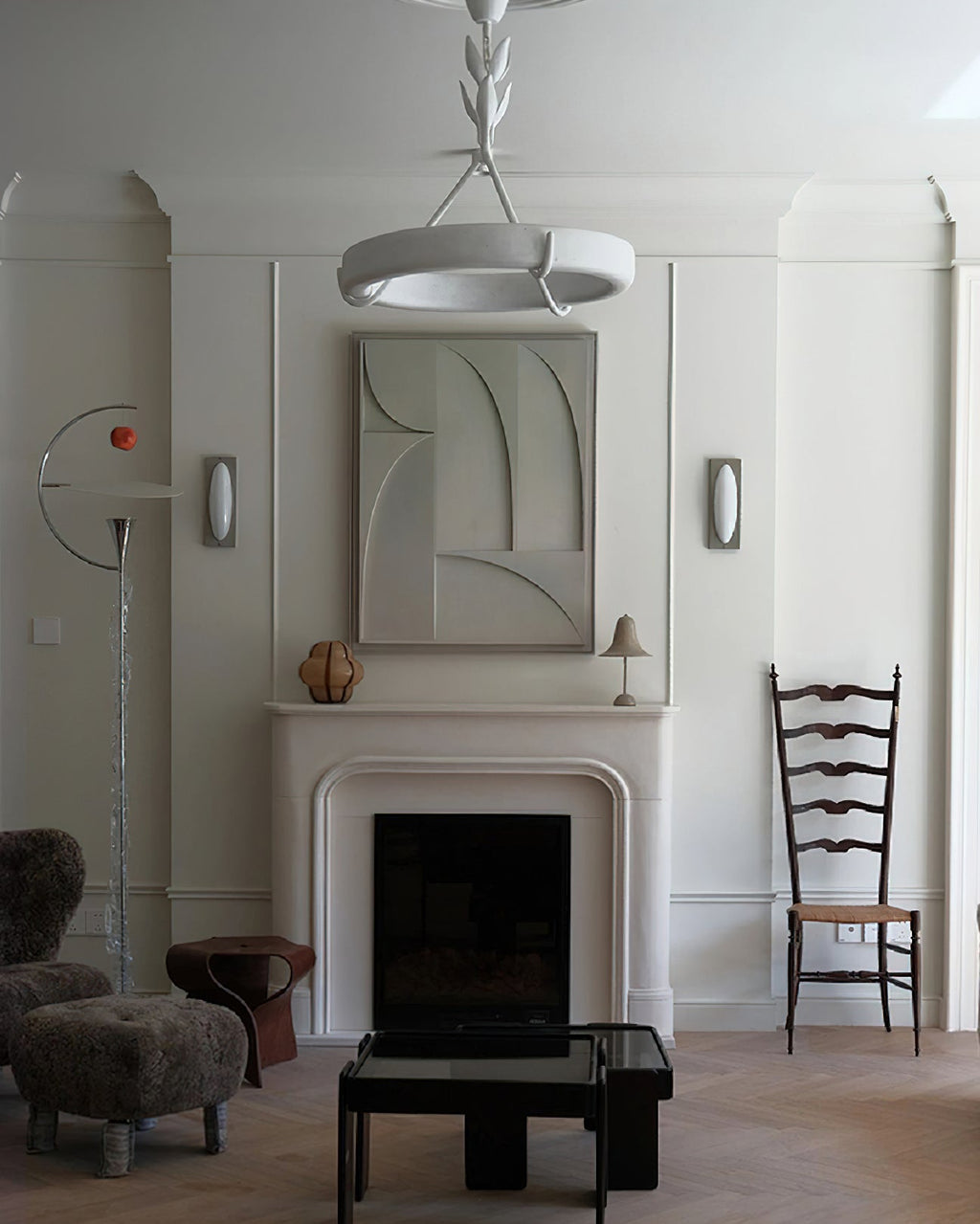 Celandrel Plaster Chandelier-Moonnatur