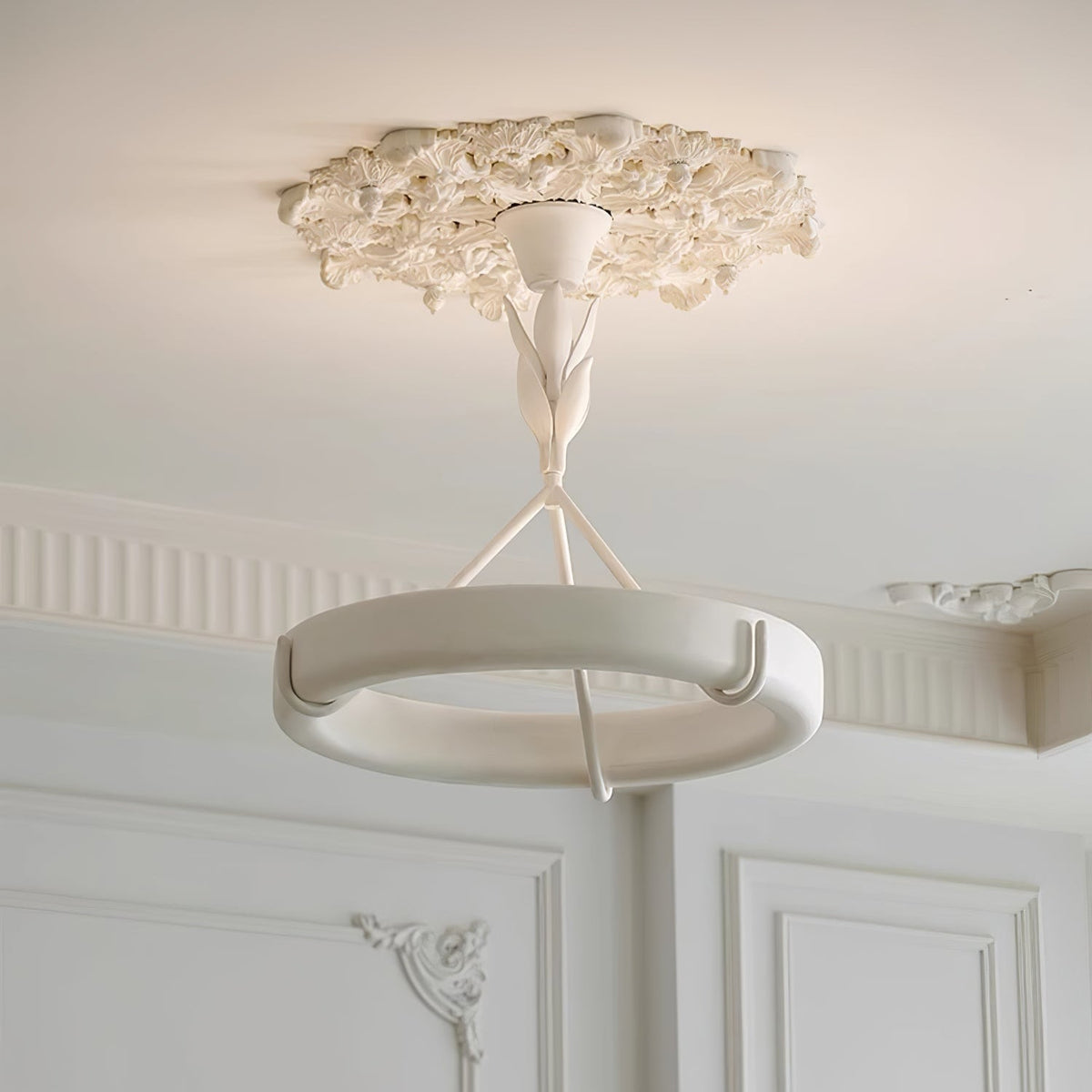 Celandrel Plaster Chandelier-Moonnatur