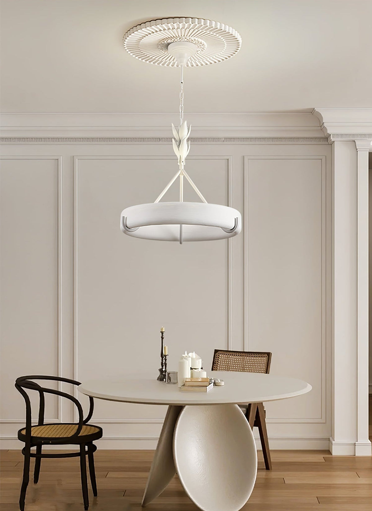 Celandrel Plaster Chandelier-Moonnatur