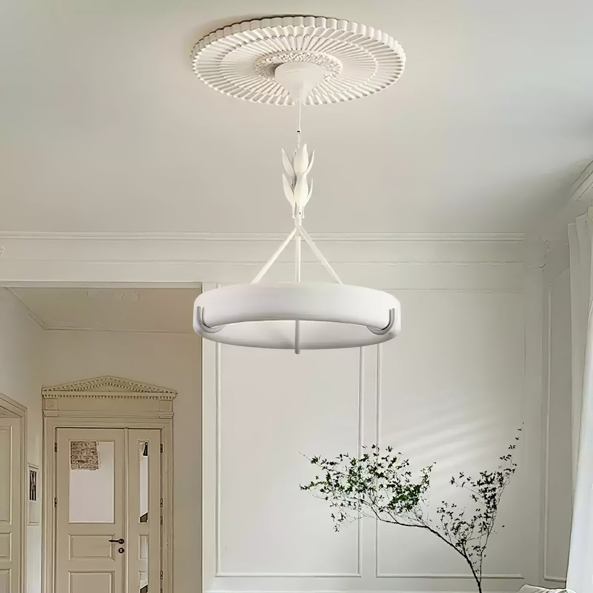Celandrel Plaster Chandelier-Moonnatur