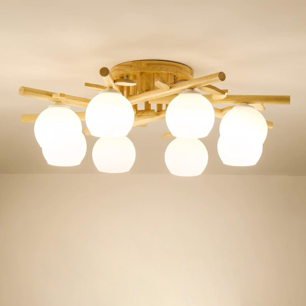 Marveneth Wood Ceiling Light-Moonnatur