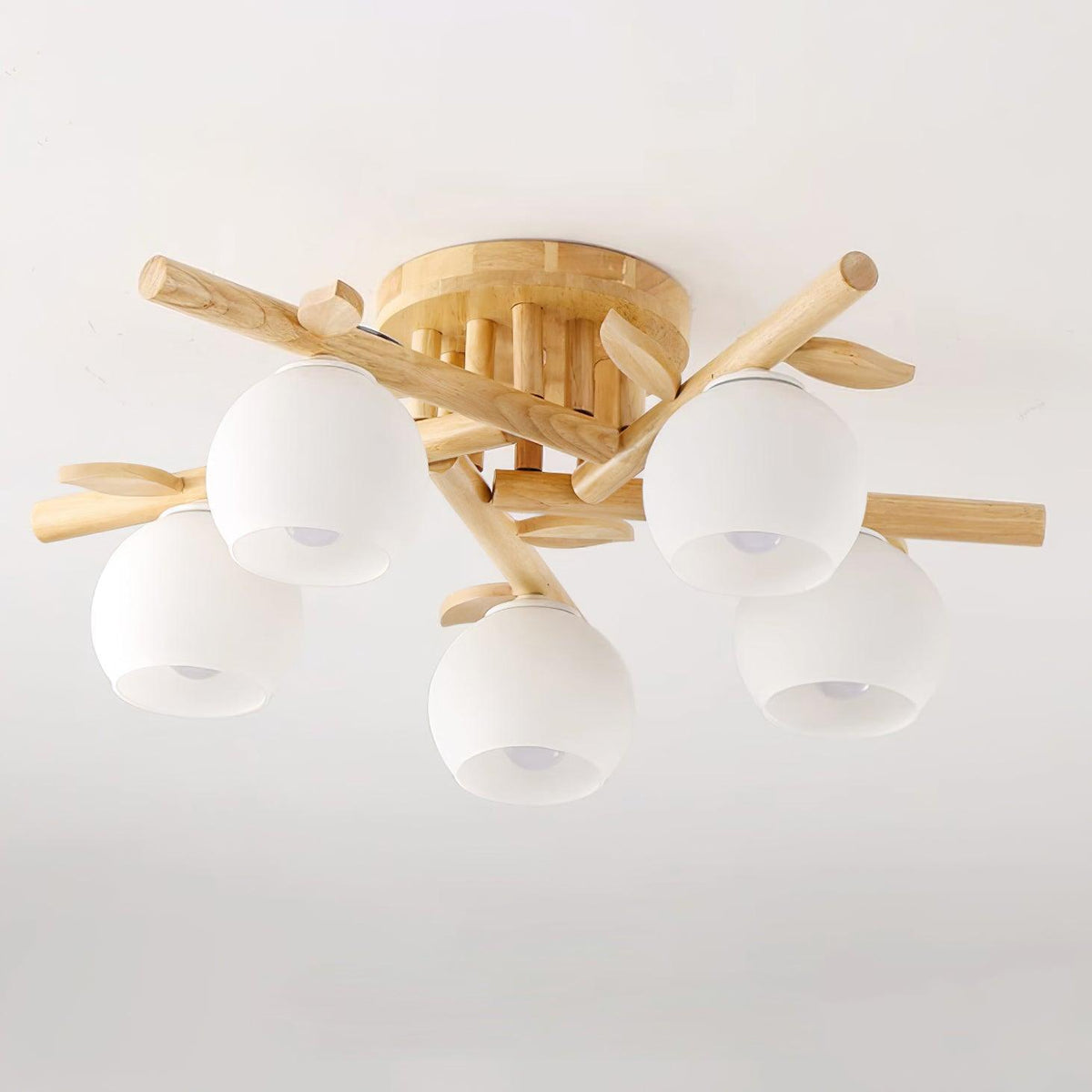 Marveneth Wood Ceiling Light-Moonnatur